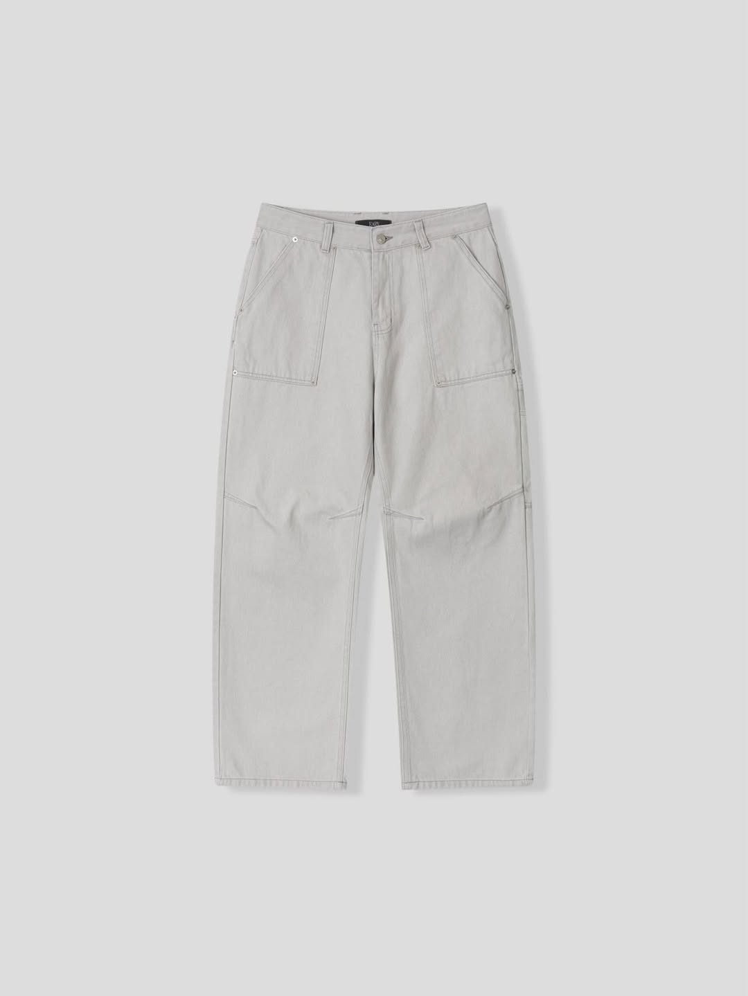 Earn Slow Fatigue Carpenter Wide Pants - Washed Cotton Canvas