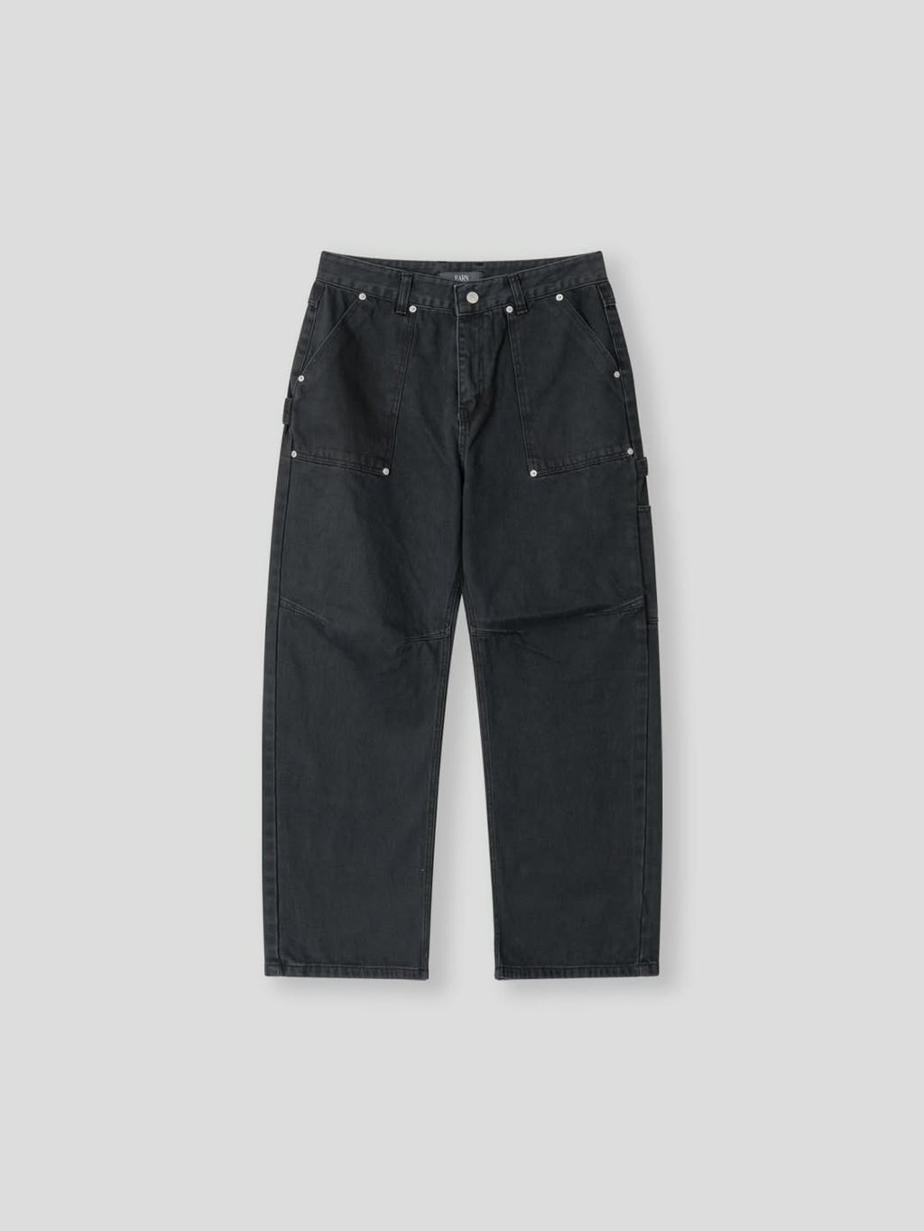 Earn Slow Fatigue Carpenter Wide Pants - Washed Cotton Canvas