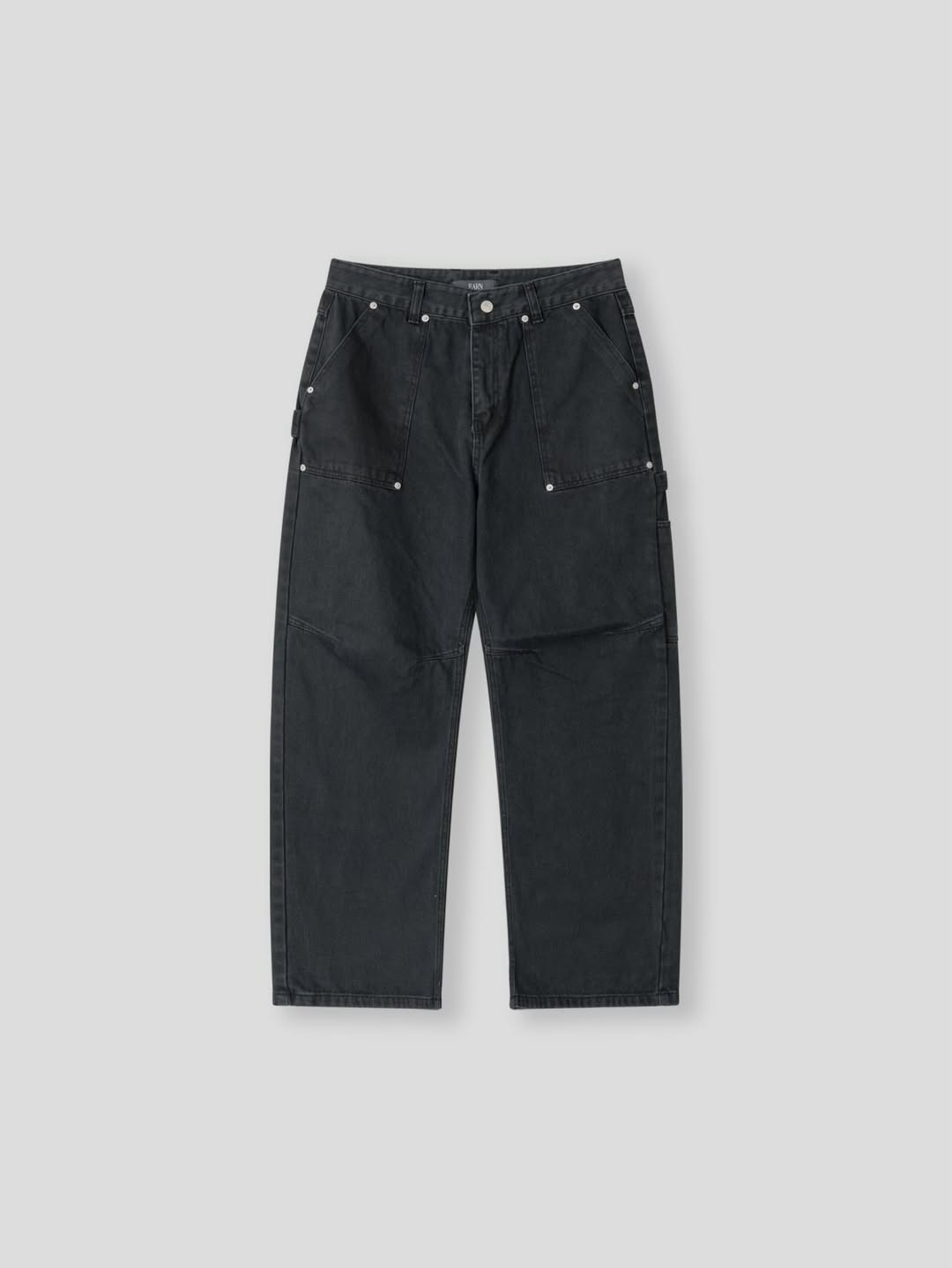 Earn Slow Fatigue Carpenter Wide Pants - Washed Cotton Canvas