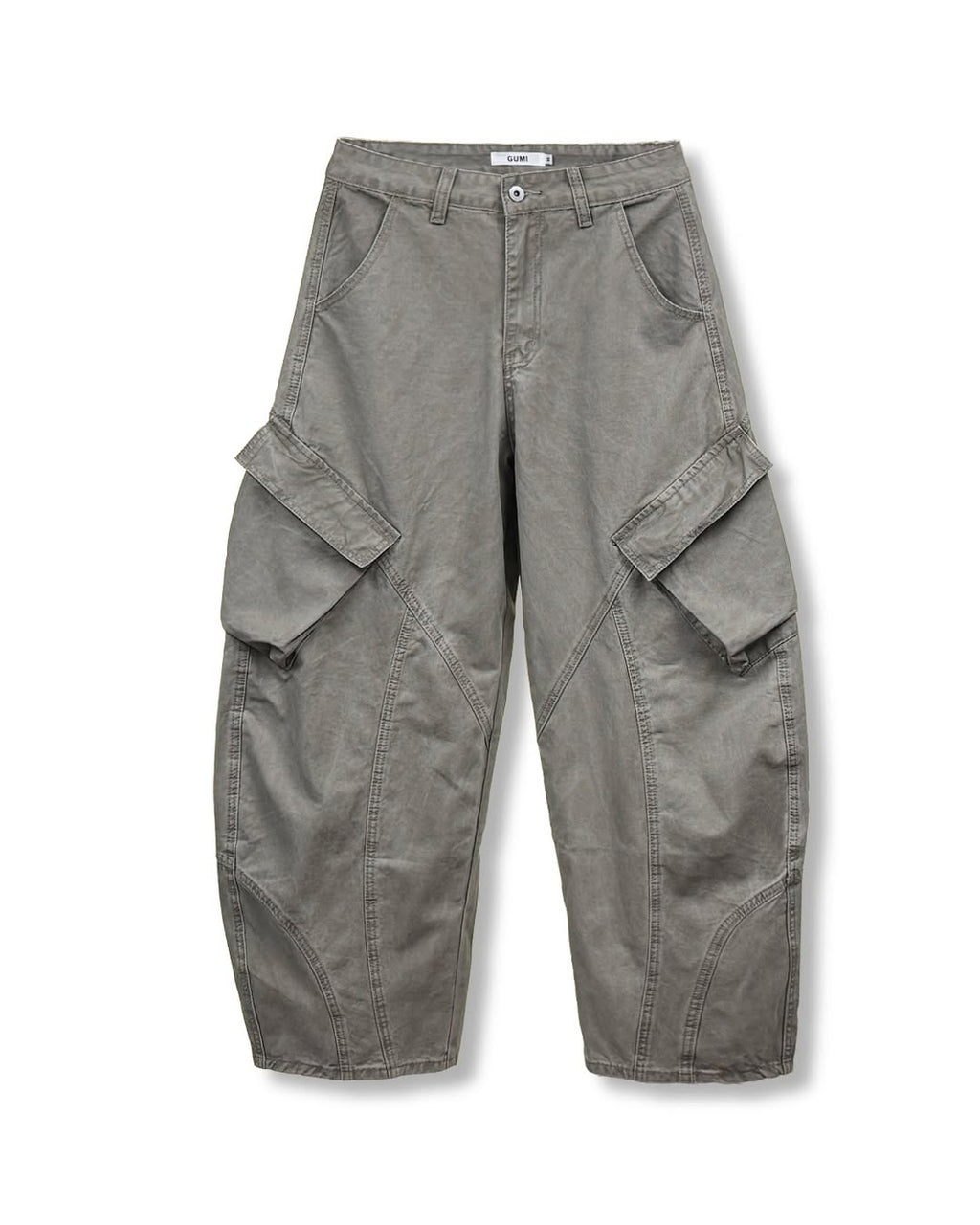 Pantaloni Cargo Curvi Tinto in Capo