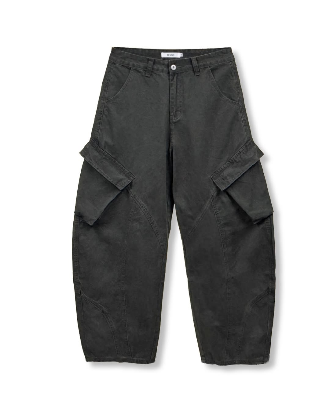 Pantaloni Cargo Curvi Tinto in Capo