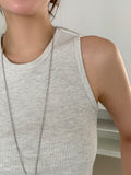 (2Pack)Moment Waffle Texture U-Neck Sleeveless Top — Bio-Washed Cotton
