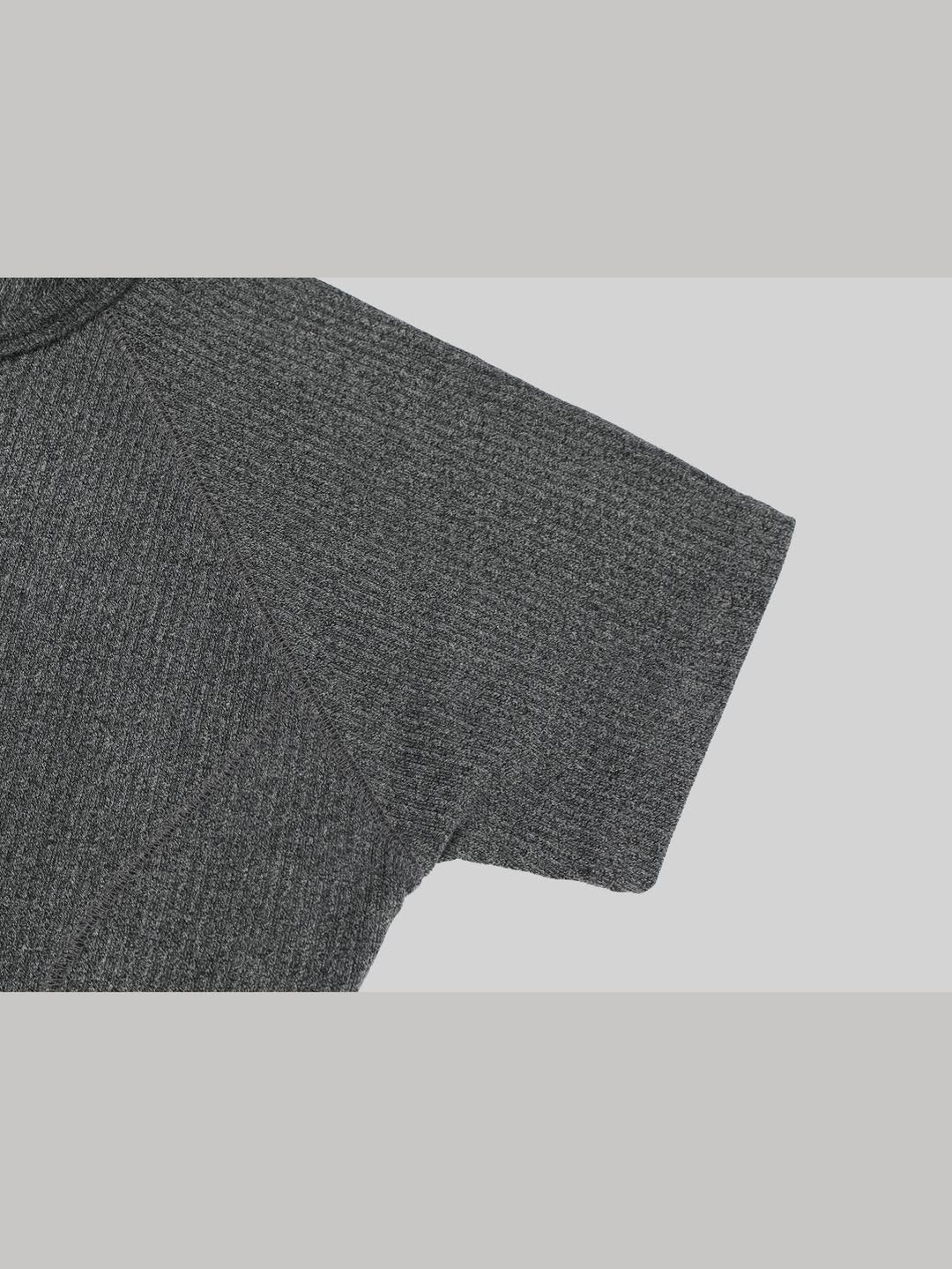 (2pack) Raglan Sleeve Cut-Detail Short Sleeve Top — Crew Neck