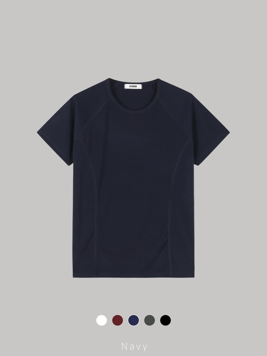 (2pack) Raglan Sleeve Cut-Detail Short Sleeve Top — Crew Neck