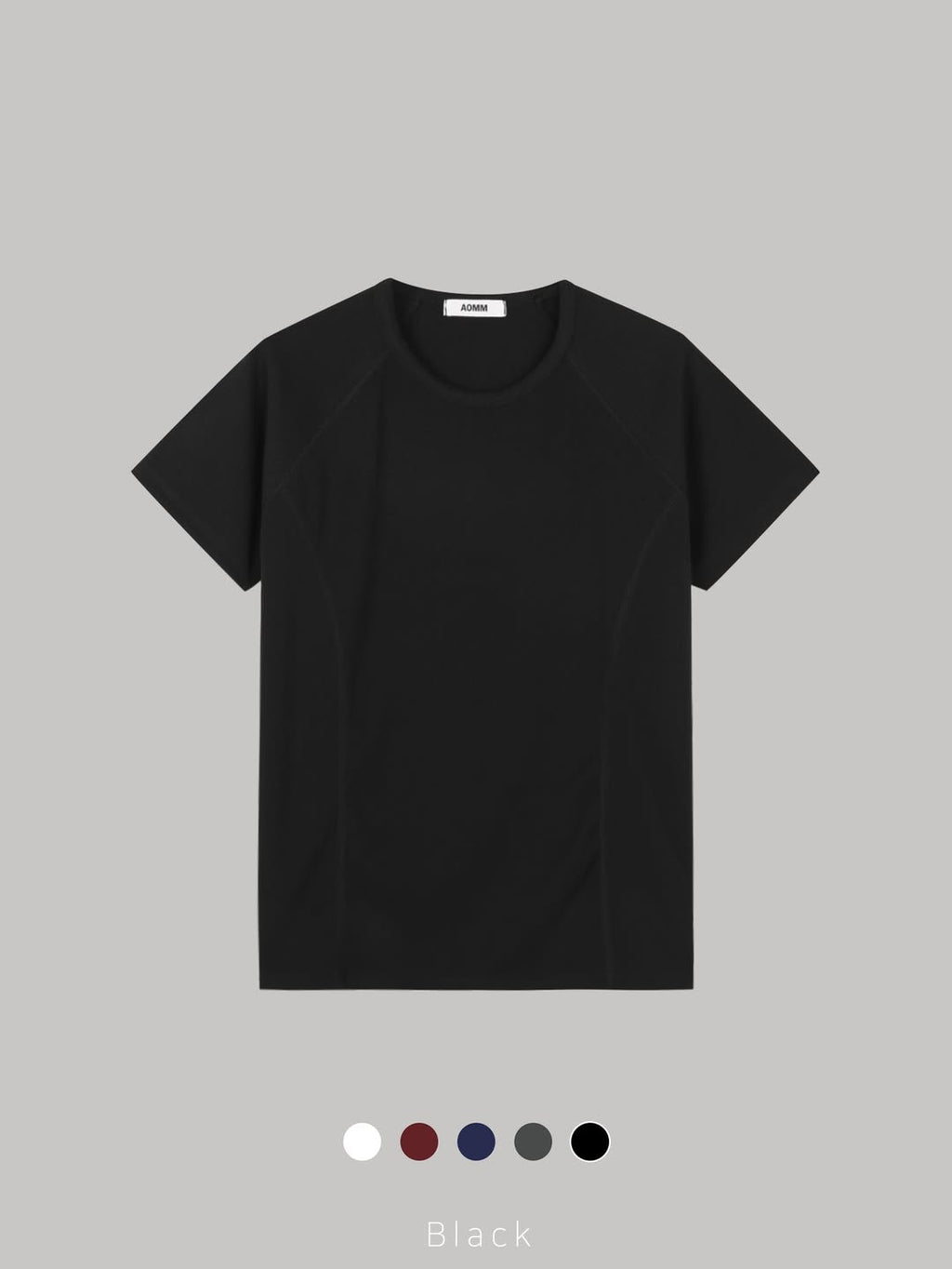 (2pack) Raglan Sleeve Cut-Detail Short Sleeve Top — Crew Neck