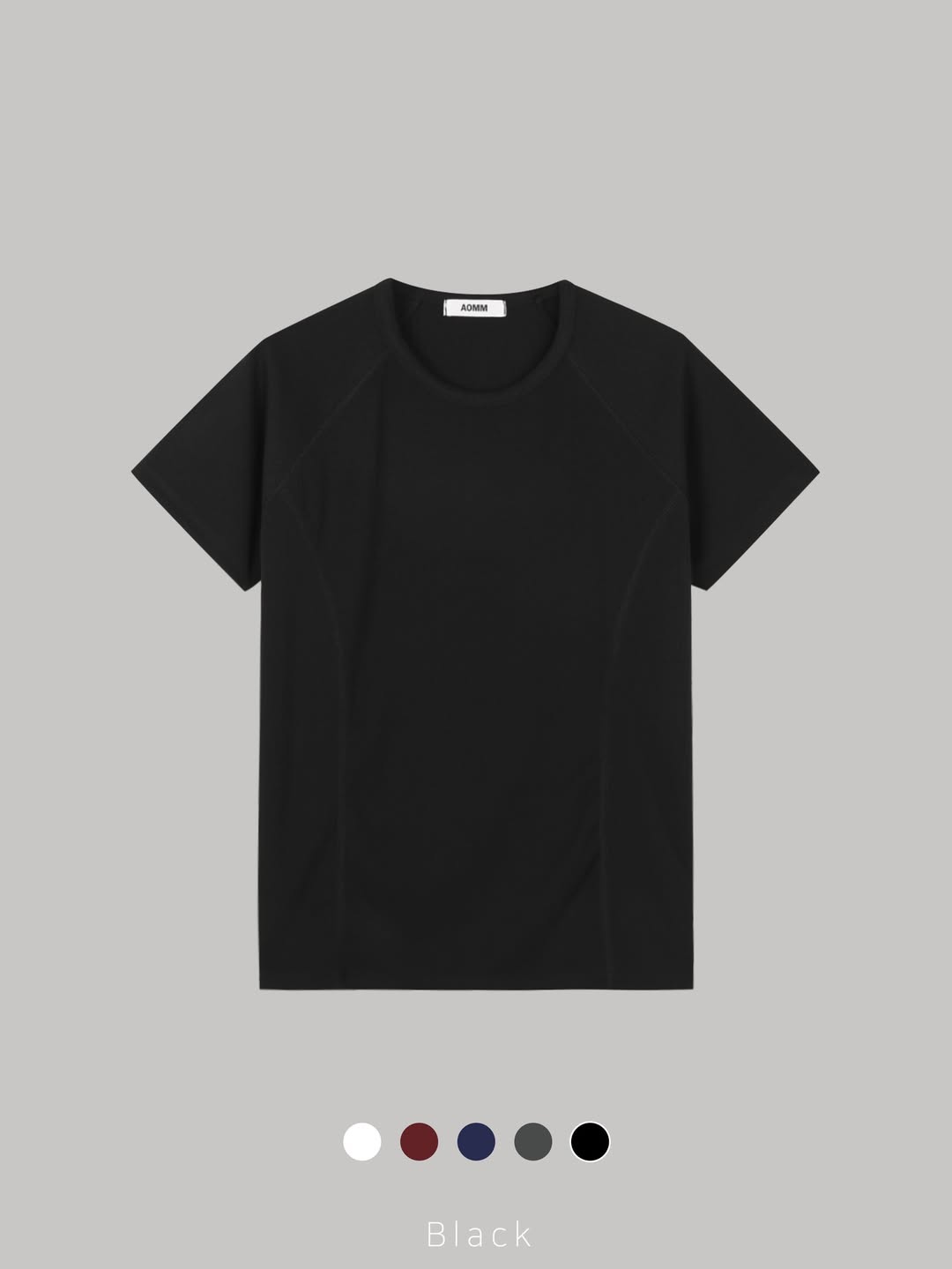 (2pack) Raglan Sleeve Cut-Detail Short Sleeve Top — Crew Neck