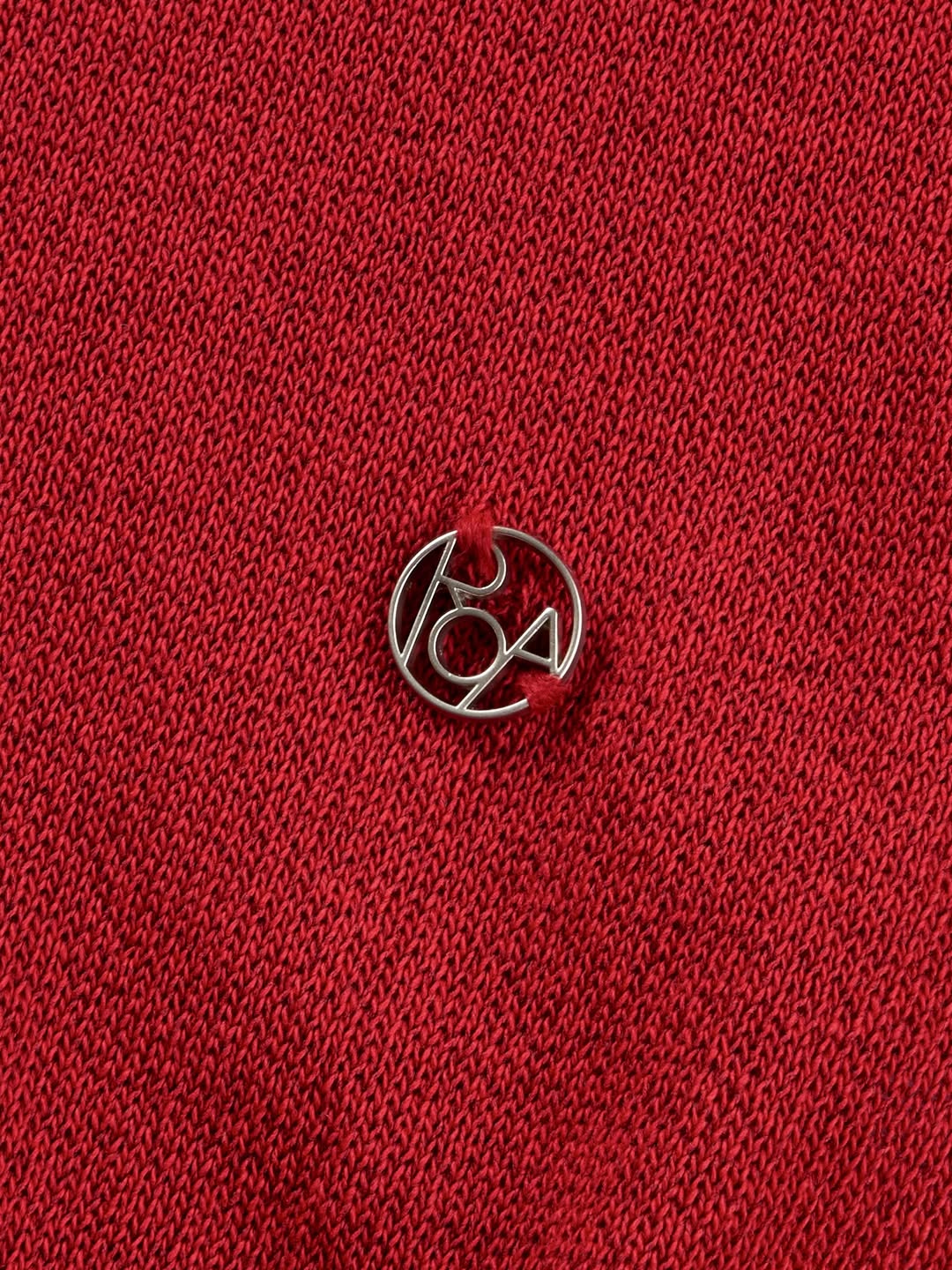 Maglione in maglia a V con maniche a palloncino in misto lino