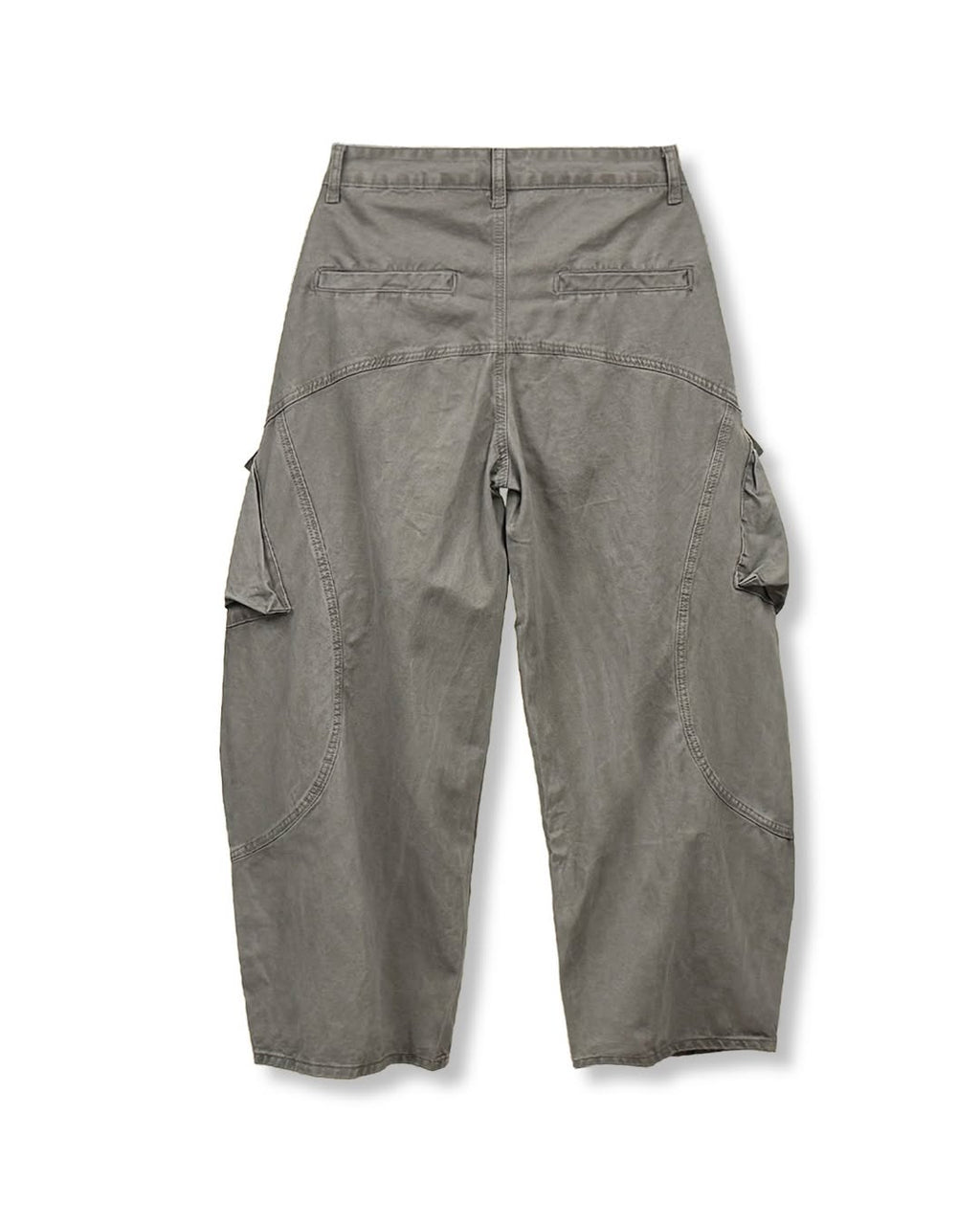 Pantaloni Cargo Curvi Tinto in Capo