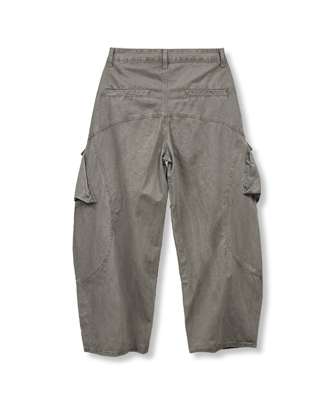 Pantaloni Cargo Curvi Tinto in Capo