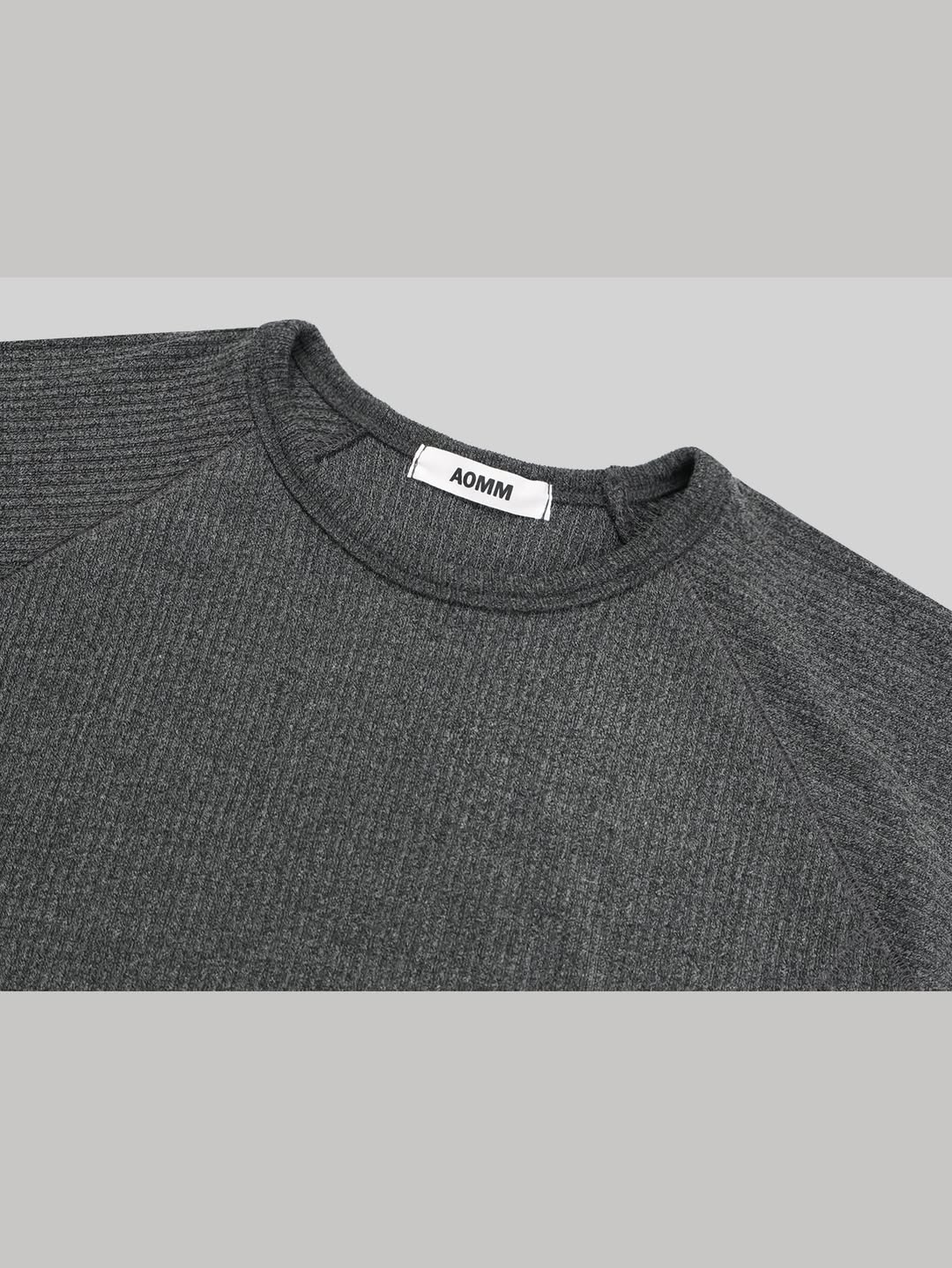 (2pack) Raglan Sleeve Cut-Detail Short Sleeve Top — Crew Neck