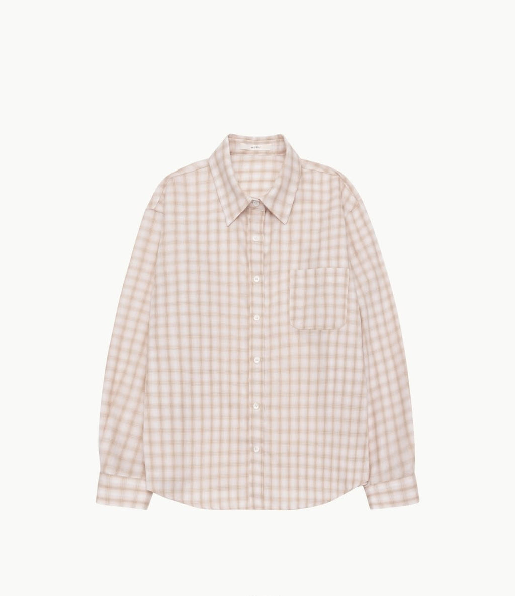 Camicia a maniche lunghe in cotone fantasia Miel