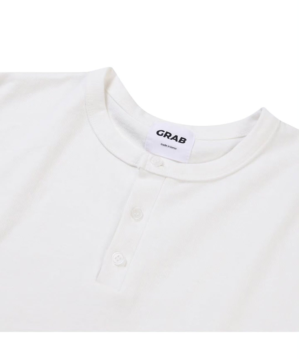 Grab Henley Neck Oversized Short Sleeve T-Shirt