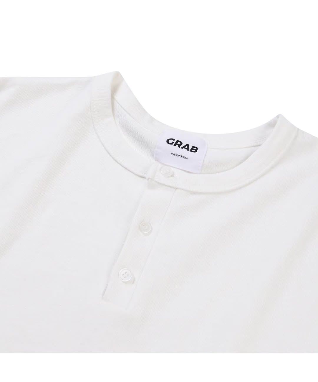 Grab Henley Neck Oversized Short Sleeve T-Shirt