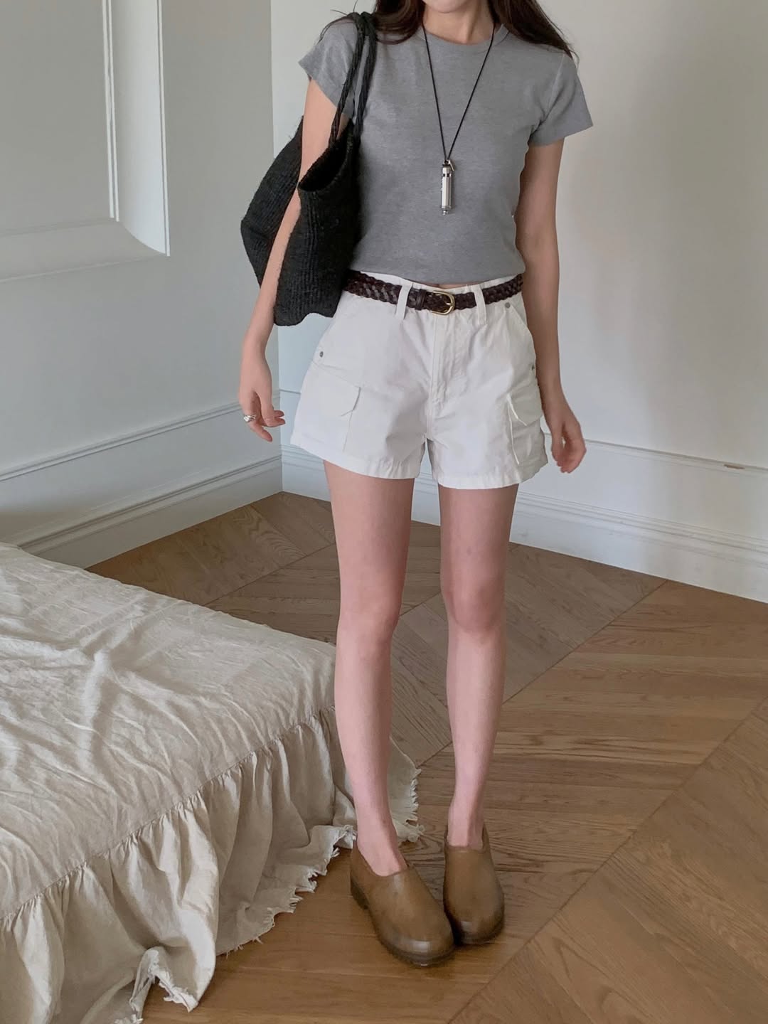 Pantaloncini cargo in cotone Miel