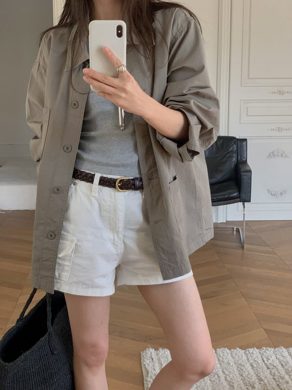 Pantaloncini cargo in cotone Miel