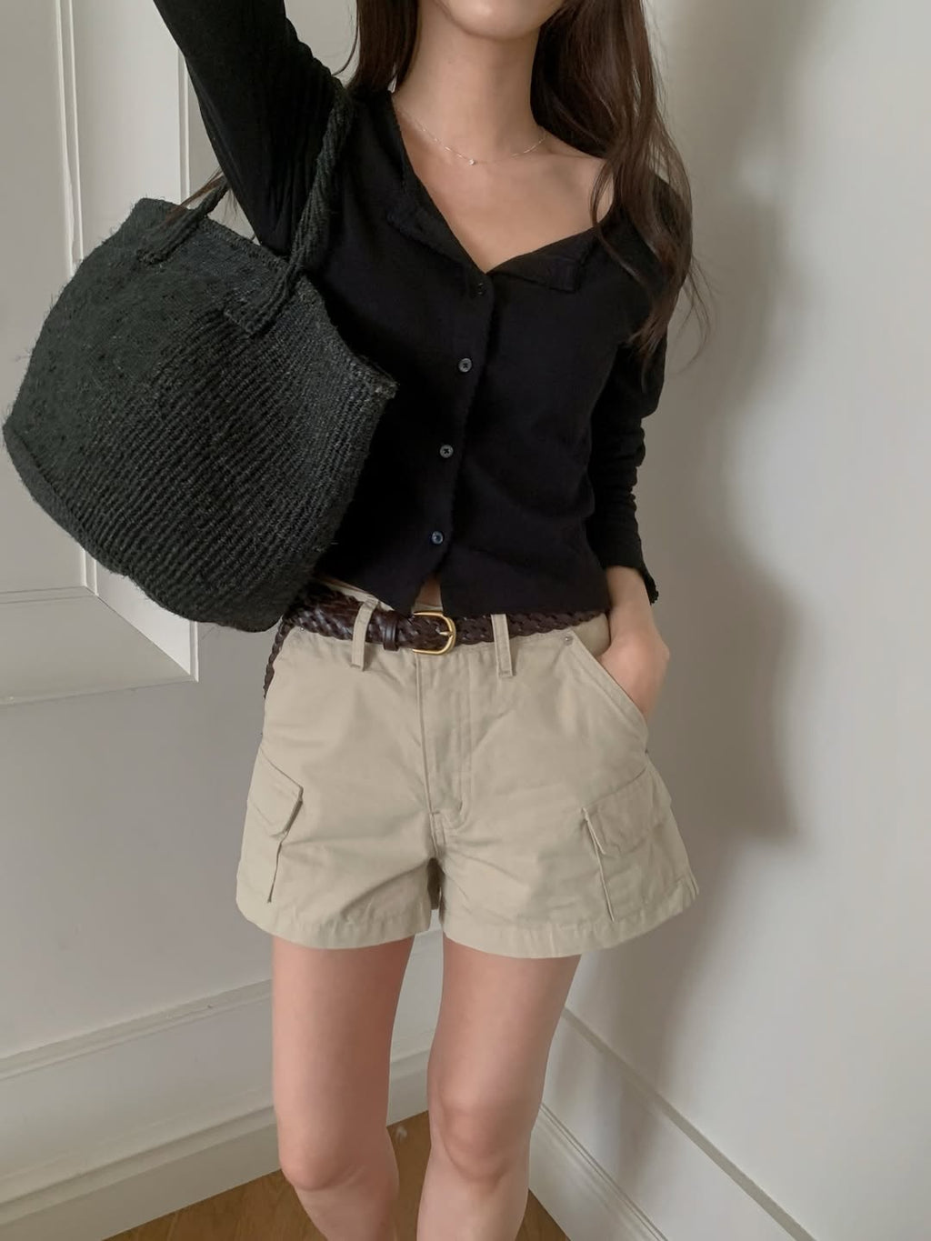 Pantaloncini cargo in cotone Miel