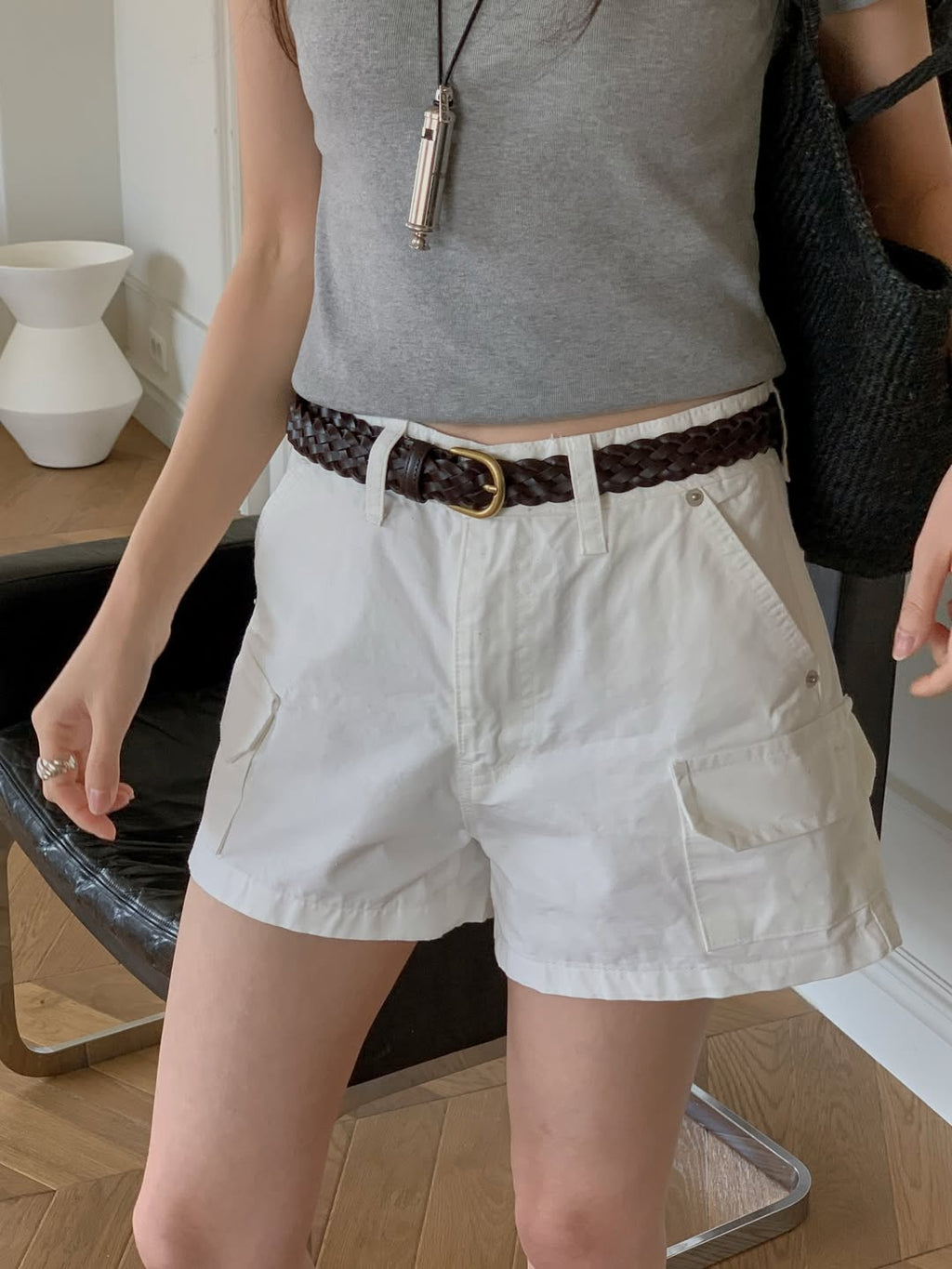 Pantaloncini cargo in cotone Miel