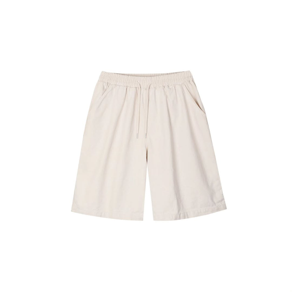 Grab Wide Bermuda Shorts — Heavy Cotton Canvas Drawstring