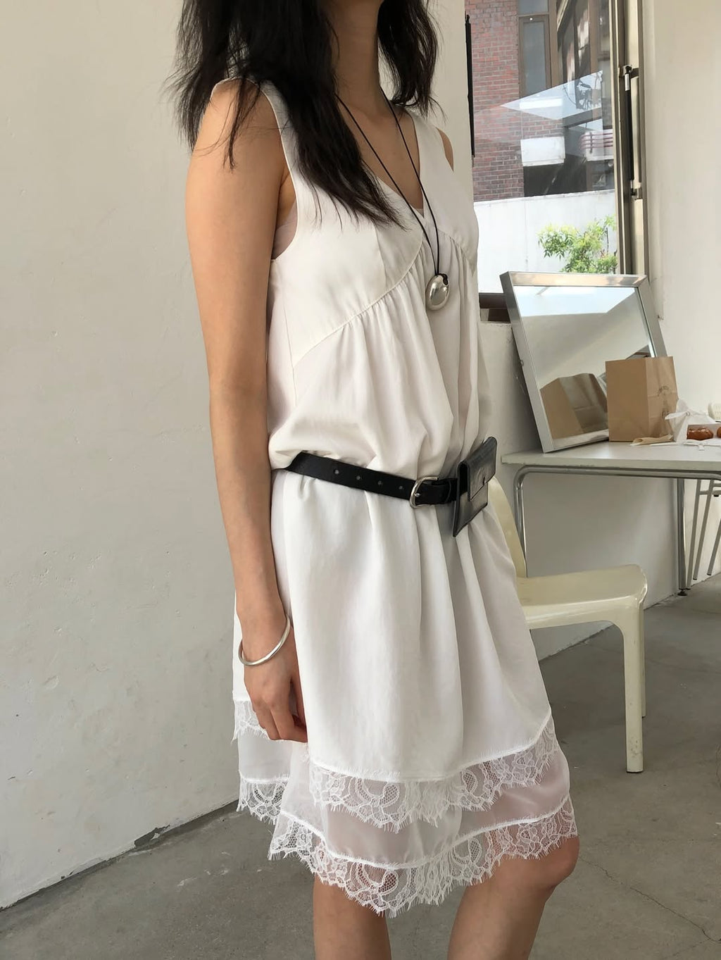 Ore Tencel Sleeveless Back Zip Dress