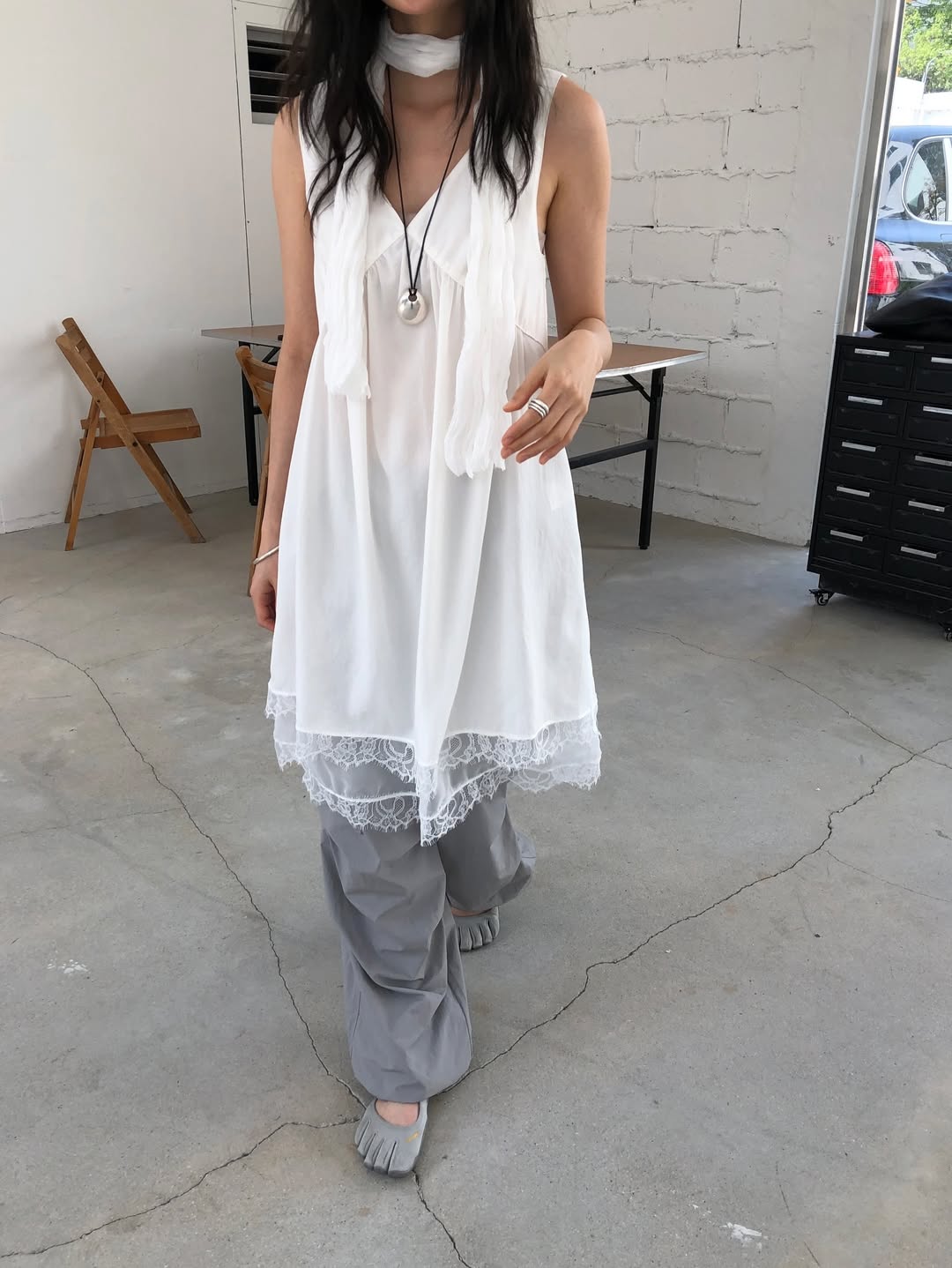 Ore Tencel Sleeveless Back Zip Dress
