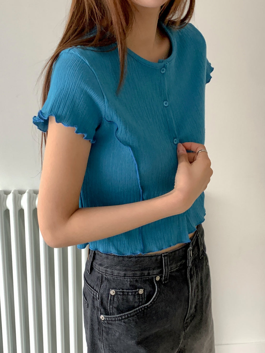 Moment Textured Crop Cardigan