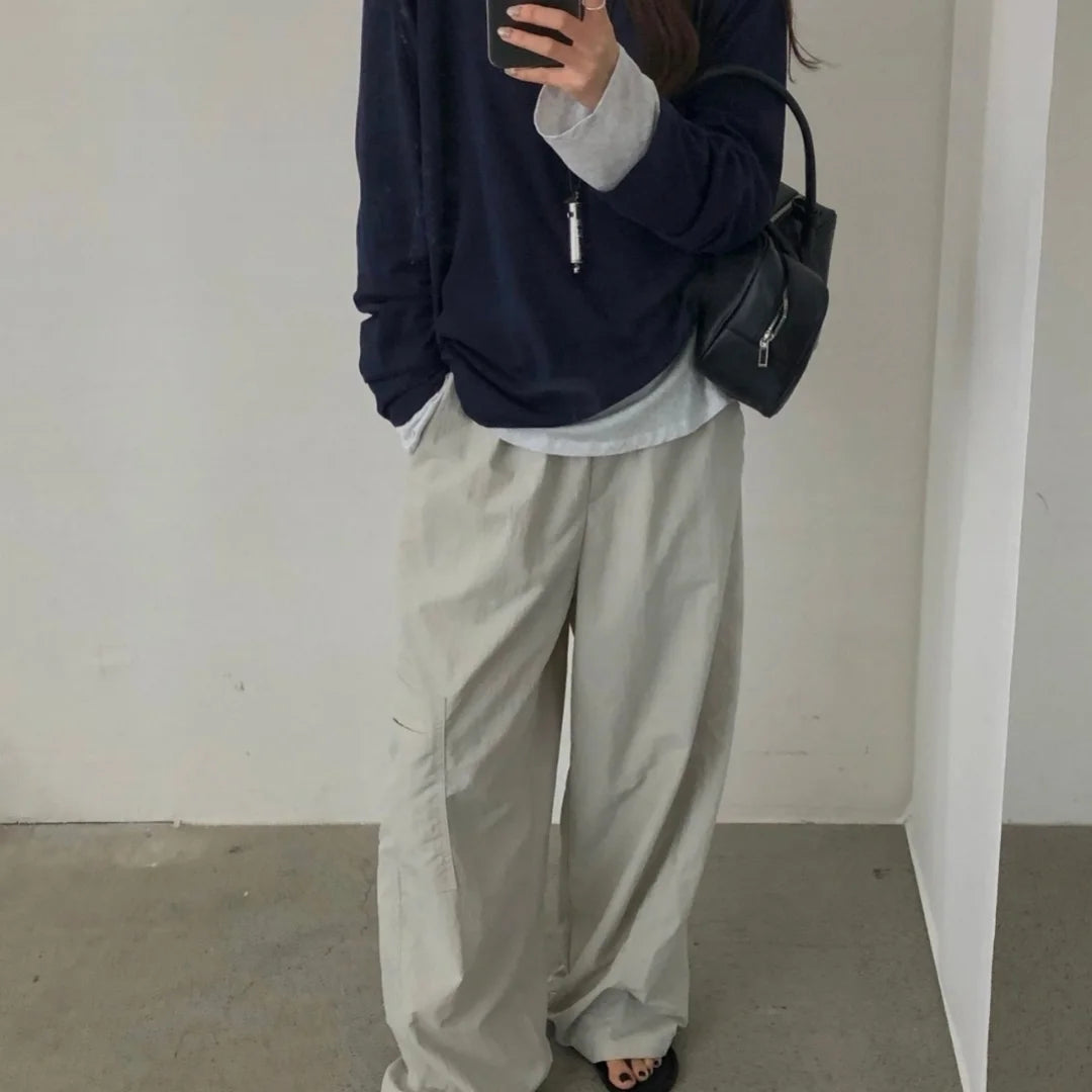 Libre Nylon Side Pocket Cargo Banding Pants