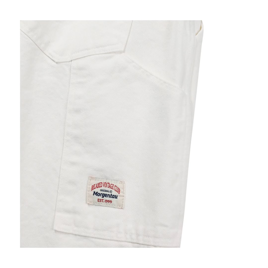 Grab Wide Bermuda Shorts — Heavy Cotton Canvas Drawstring