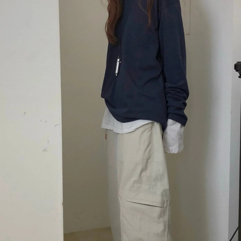 Libre Nylon Side Pocket Cargo Banding Pants