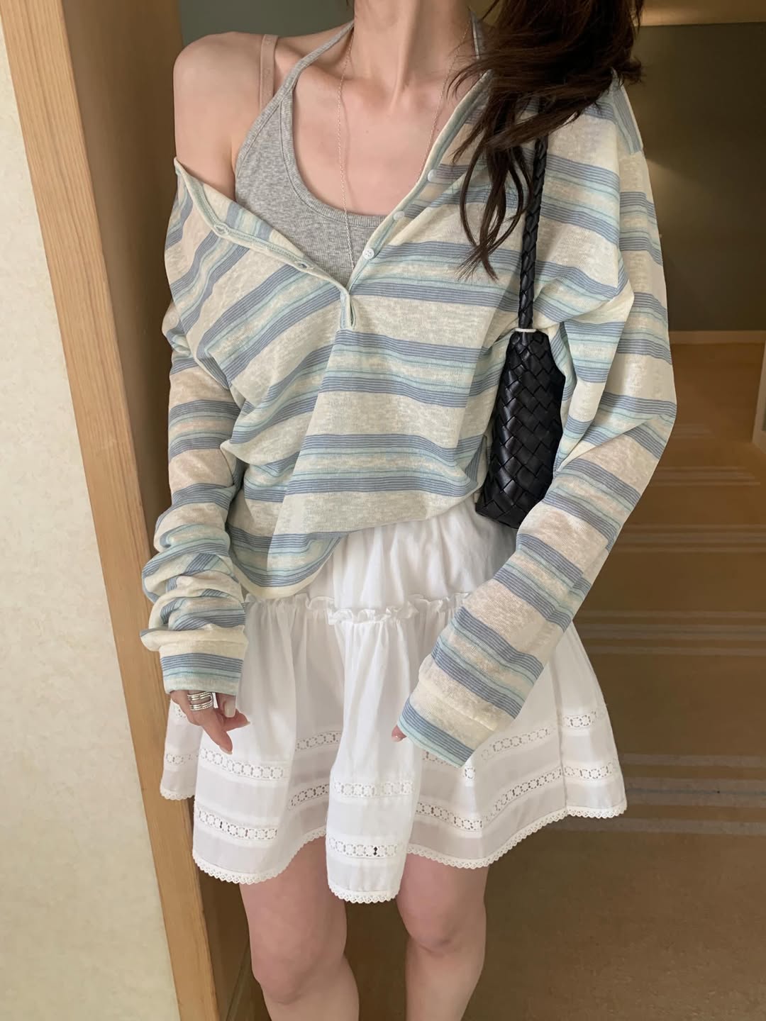 Mellounge Multi-Stripe Top