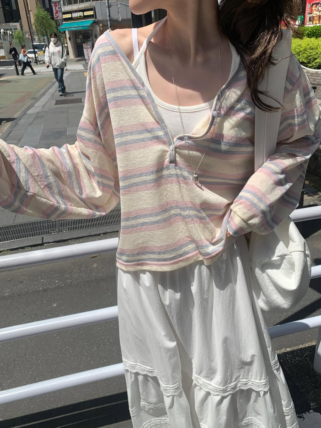 Mellounge Multi-Stripe Top