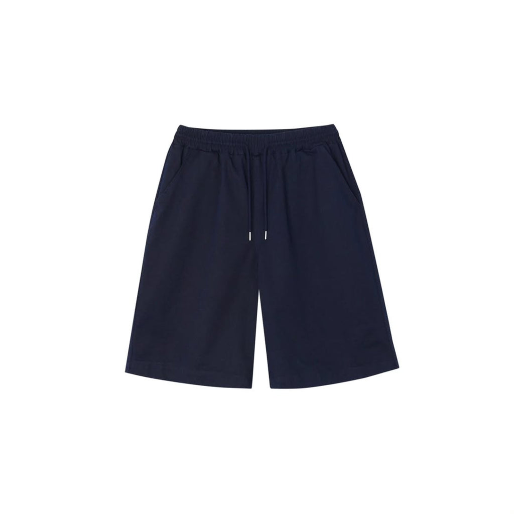 Grab Wide Bermuda Shorts — Heavy Cotton Canvas Drawstring