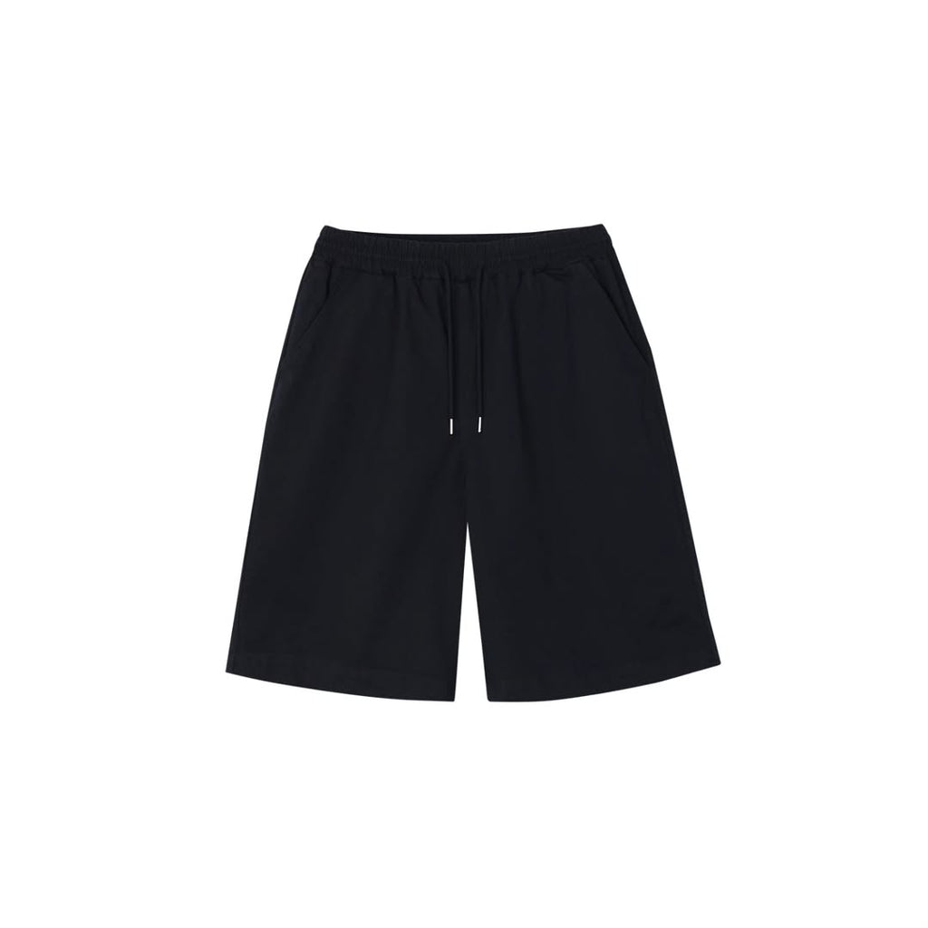 Grab Wide Bermuda Shorts — Heavy Cotton Canvas Drawstring