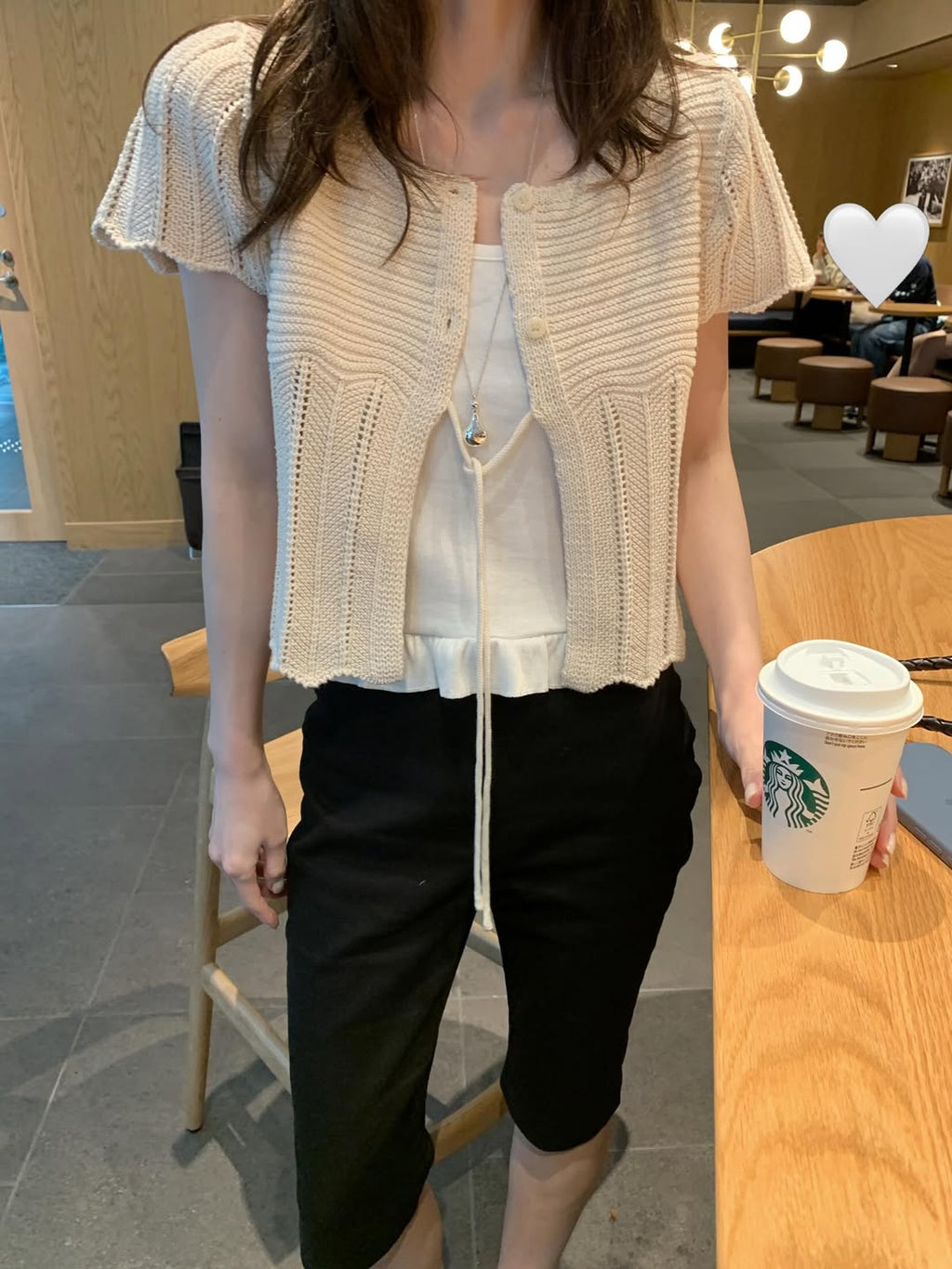 Mellounge Open Front Tie Knit Cardigan