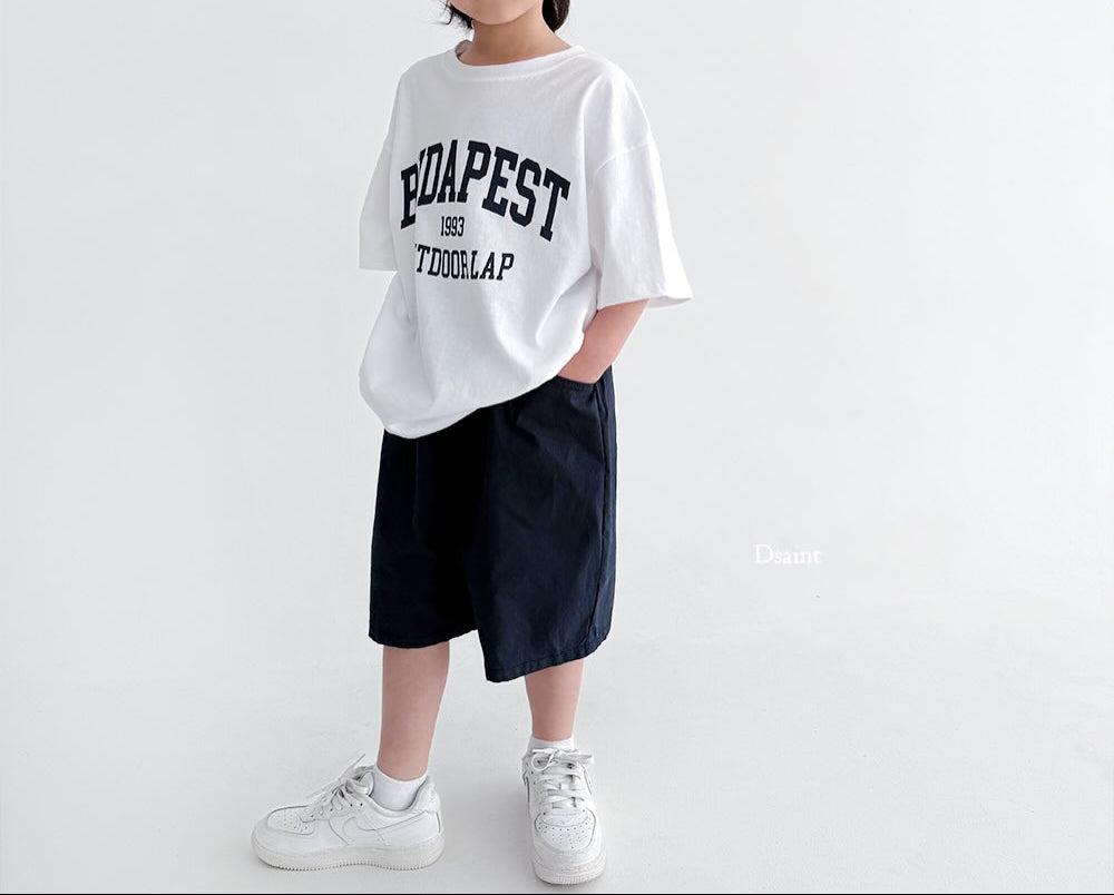(2pack) Dsaint Wide Cotton Shorts — Kids