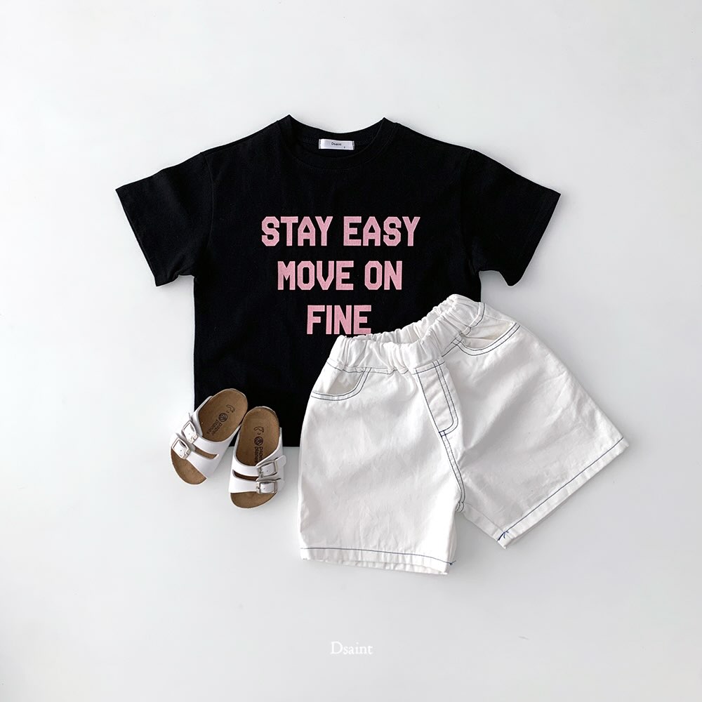 3Pack D.saint Lettering Short Sleeve Cotton Tee  — Kids