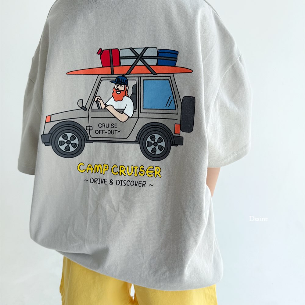 (2pack) D.saint Camp Graphic Cotton Short Sleeve Tee  — Kids
