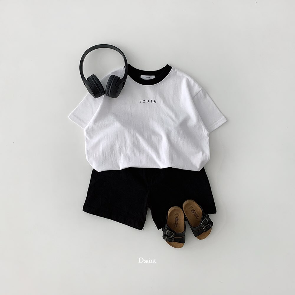 (2pack) Lettering Short Sleeve Cotton Tee  — Kids