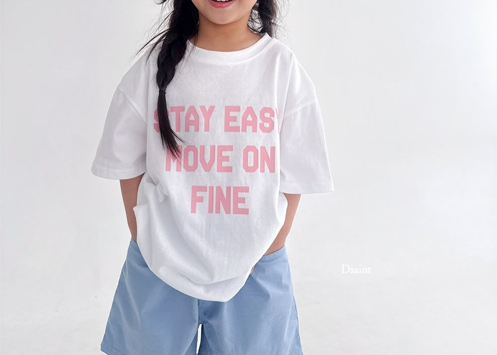 3Pack D.saint Lettering Short Sleeve Cotton Tee  — Kids