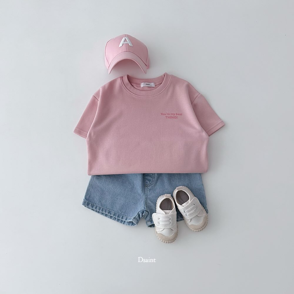 3Pack D.saint Lettering Short Sleeve Cotton Tee  — Kids