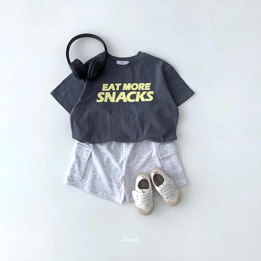 3Pack D.saint Lettering Short Sleeve Cotton Tee  — Kids