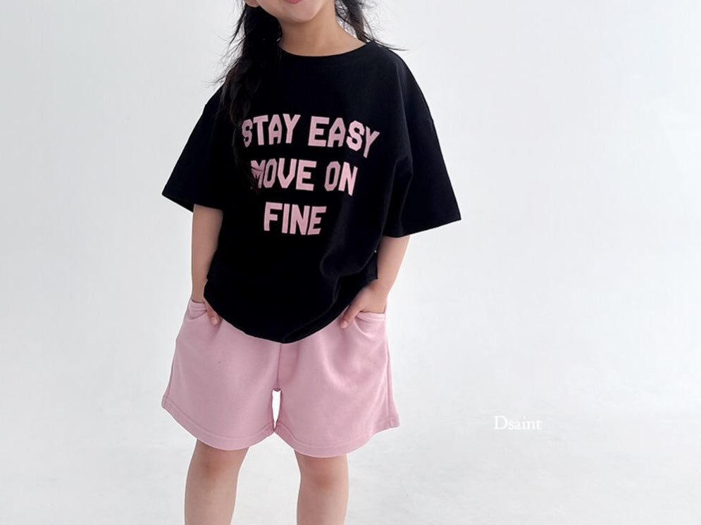 3Pack D.saint Lettering Short Sleeve Cotton Tee  — Kids