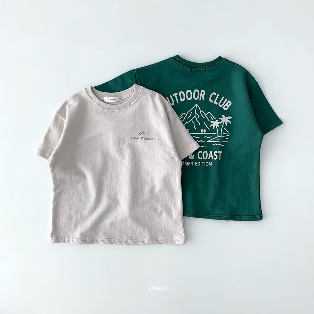 (2pack) D.saint Camp Graphic Cotton Short Sleeve Tee  — Kids