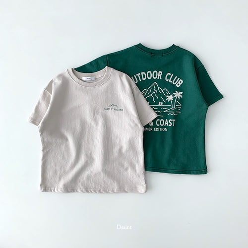 (2pack) D.saint Camp Graphic Cotton Short Sleeve Tee  — Kids