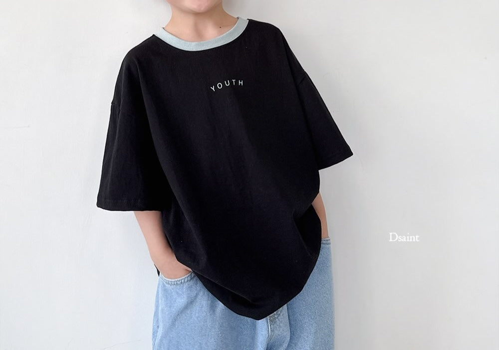 (2pack) Lettering Short Sleeve Cotton Tee  — Kids