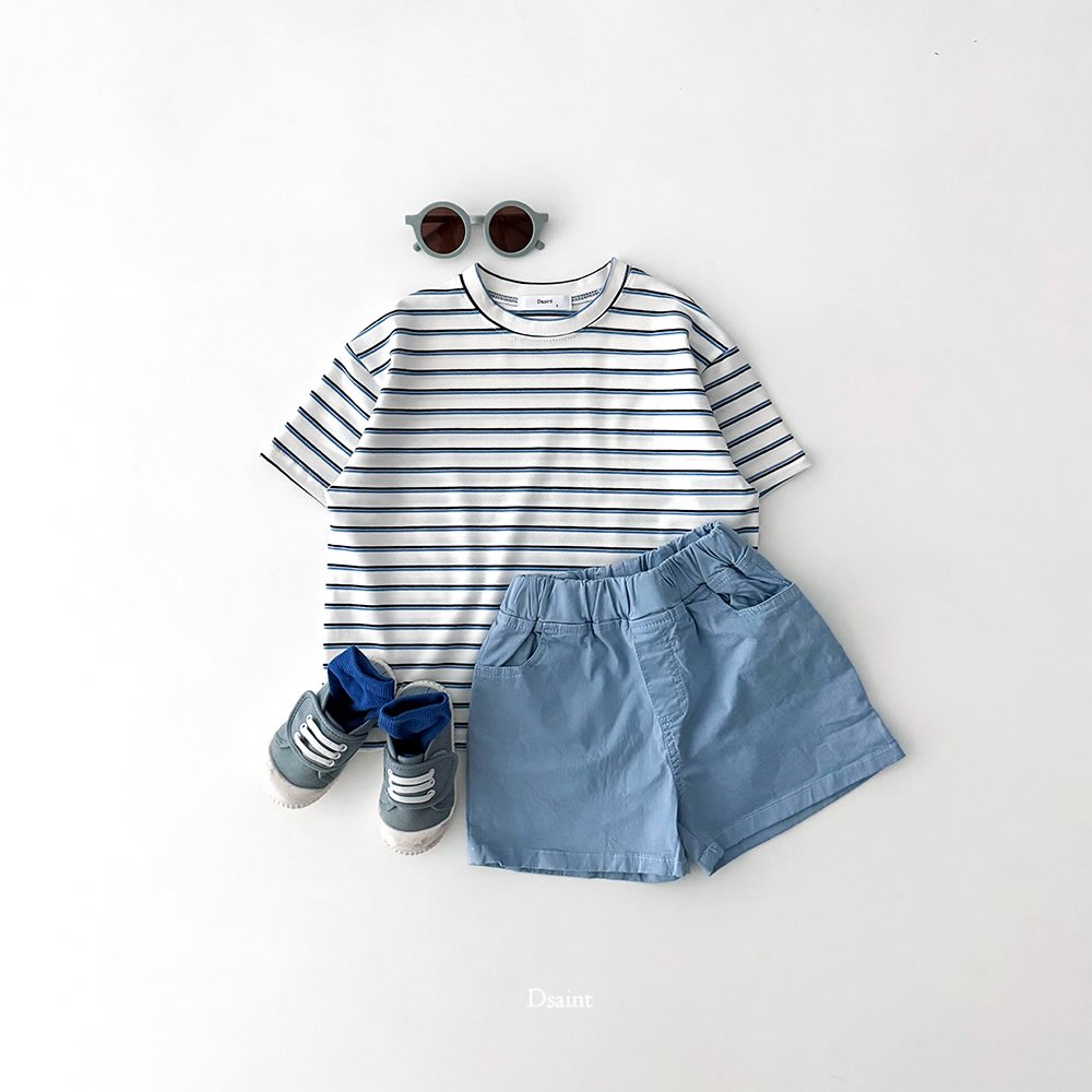 3Pack D.saint Stripe Short Sleeve Cotton Tee  — Kids