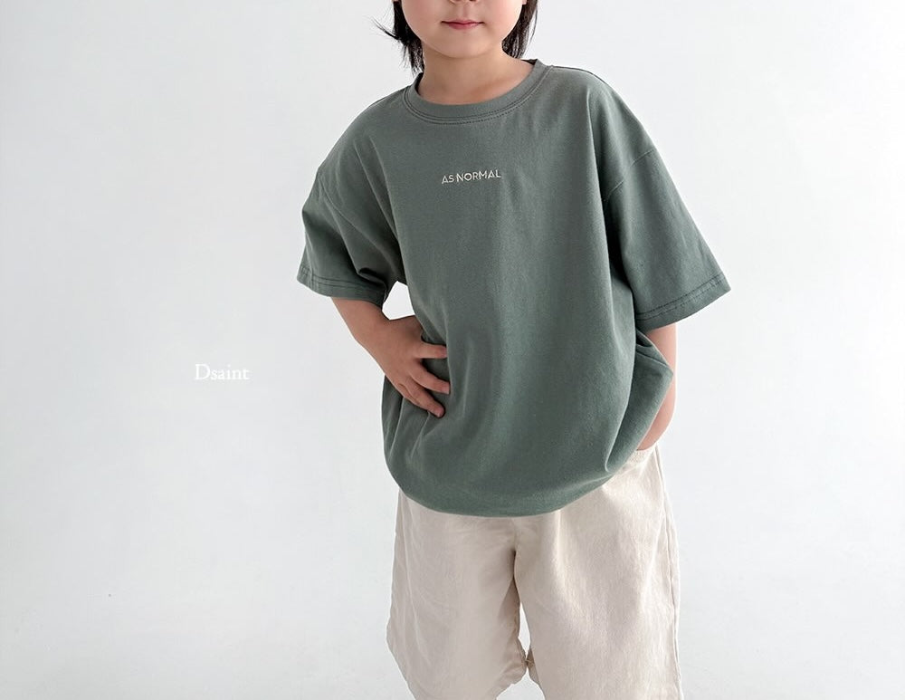 (2pack) Lettering Short Sleeve Cotton Tee  — Kids