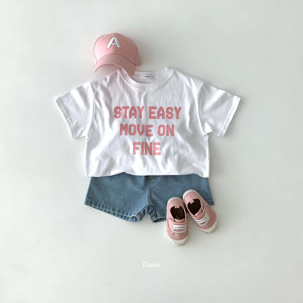 3Pack D.saint Lettering Short Sleeve Cotton Tee  — Kids