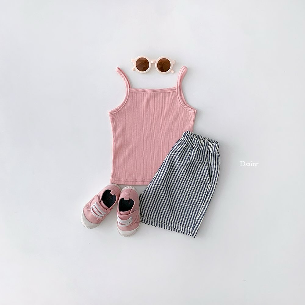 3-Pack D.saint Ribbed Camisole Top — Kids