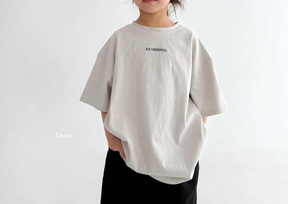 (2pack) Lettering Short Sleeve Cotton Tee  — Kids