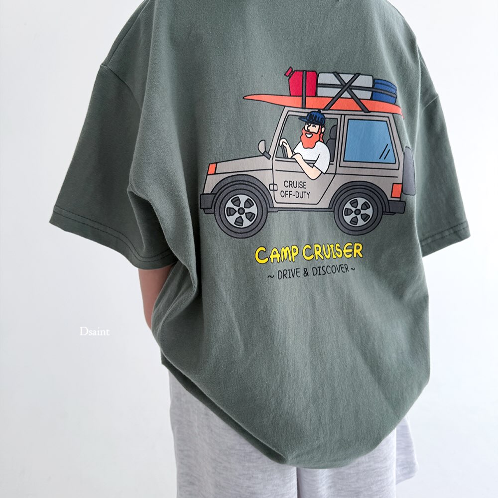 (2pack) D.saint Camp Graphic Cotton Short Sleeve Tee  — Kids